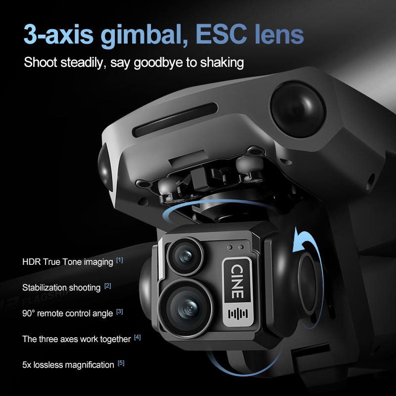 8K 3 Axis Gimbal Brushless 7.2 – обзор и цена Drone Camera Night Vision