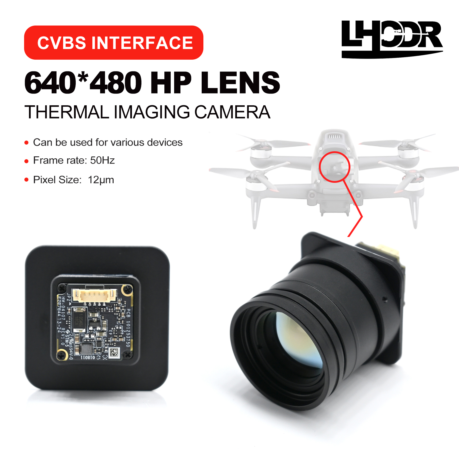 30mm 640x480 pix Drone thermal – обзор и цена Drone Camera Lens