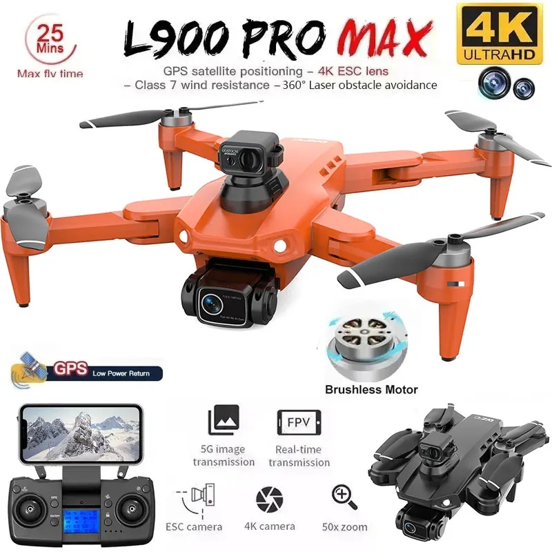 L900 Pro MAX GPS Drone 4K Prof – обзор и цена Drone Camera Night Vision