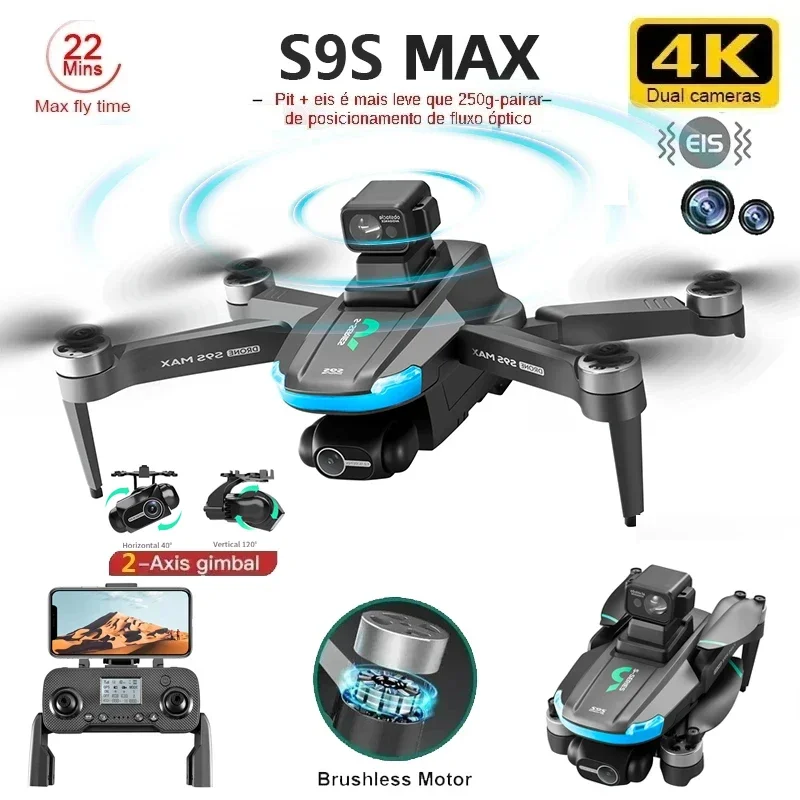NEW S9S MAX MINI Drone 4K 2-Ax – обзор и цена Drone Camera Hd