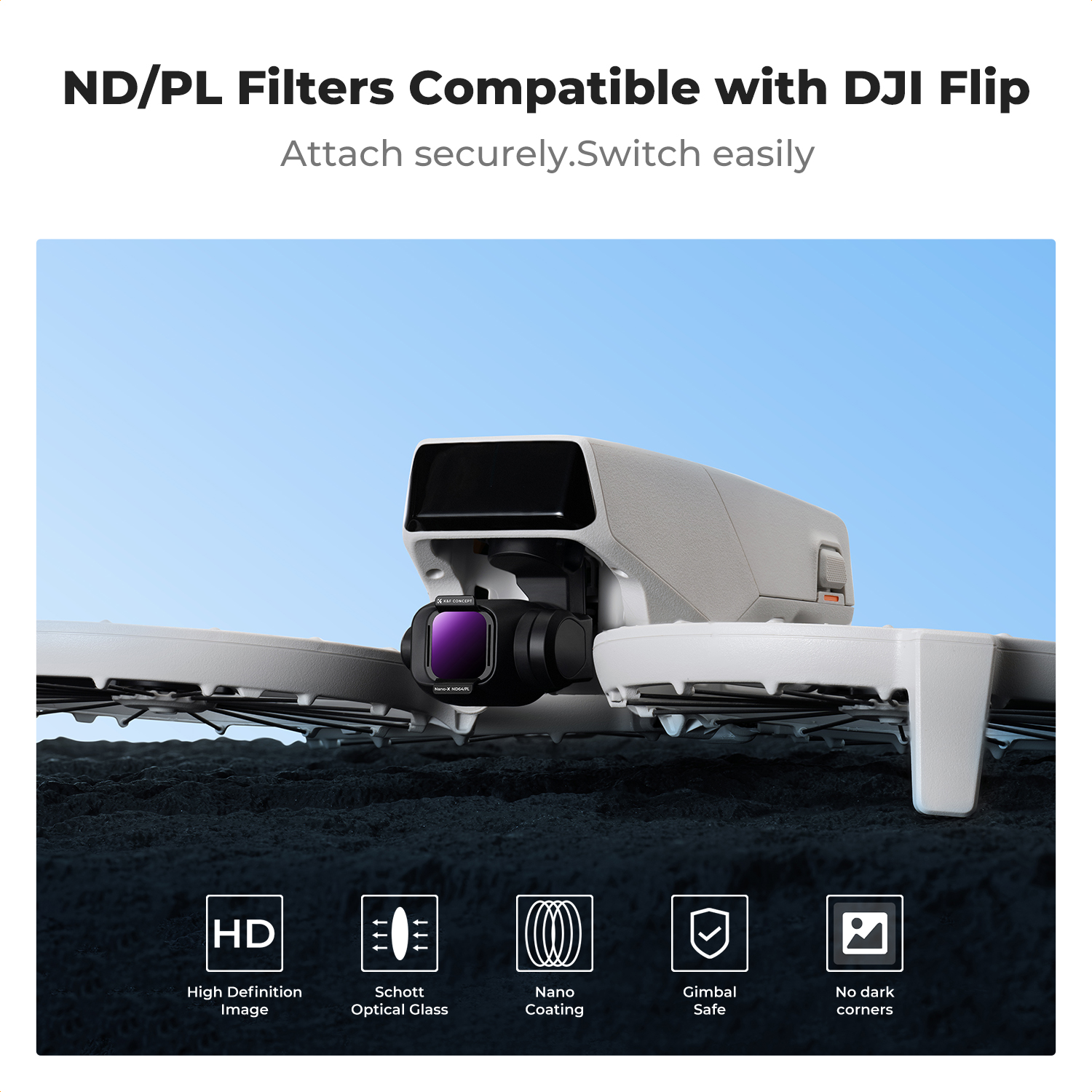 K&F Concept ND/PL Filter Set f – обзор и цена Drone Camera Filter