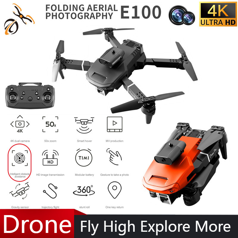 Mini E100 Four-sided Obstacle  – обзор и цена Drone Camera With Gimbal