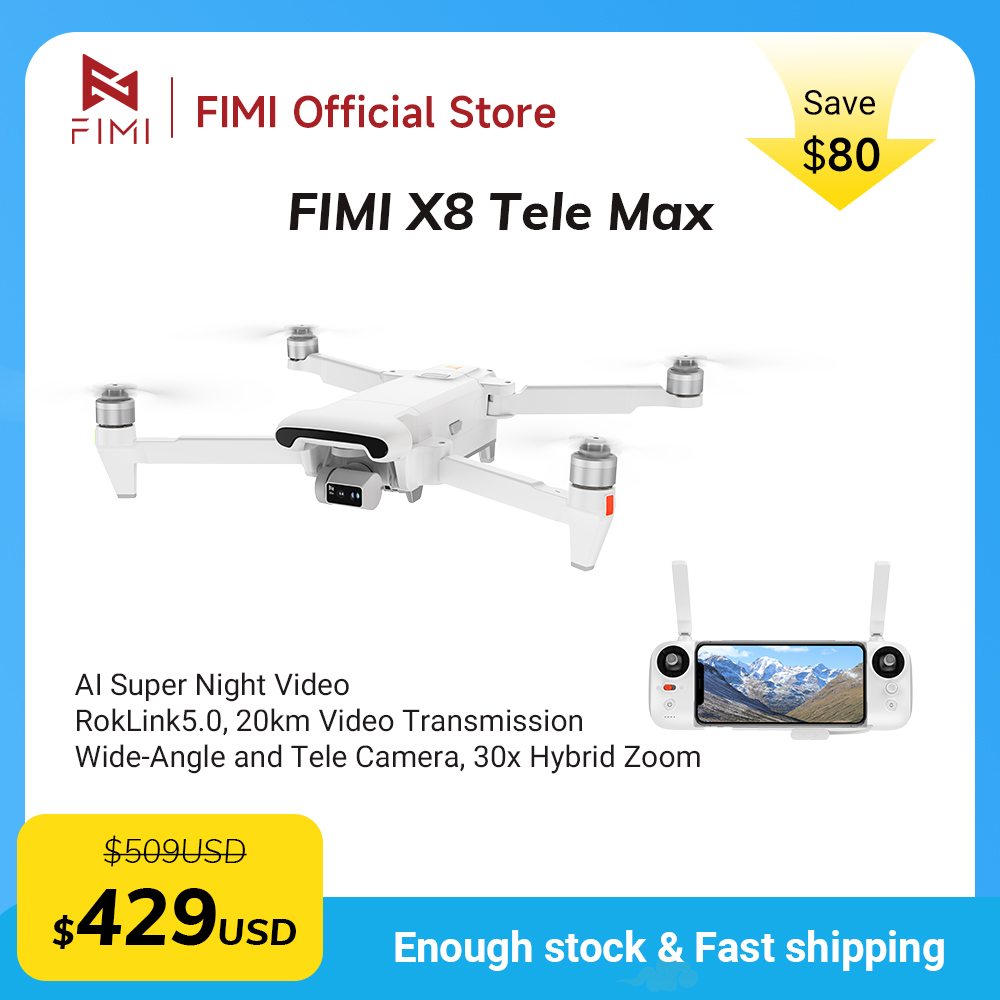 FIMI X8 Tele Max drone 1/2-inc – обзор и цена Drone Camera Thermal